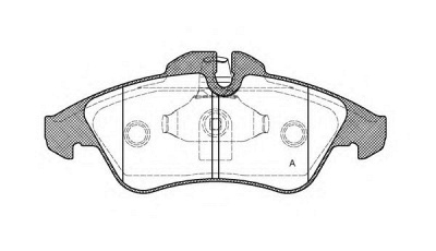 OPEN PARTS bpa057810 -  Комплект тормозных колодок, дисковый тормоз